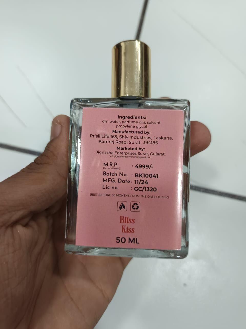 Briss Kiss Eau De Parfume Unisex Romantic Long Lasting Fragrance (Pack of 2)