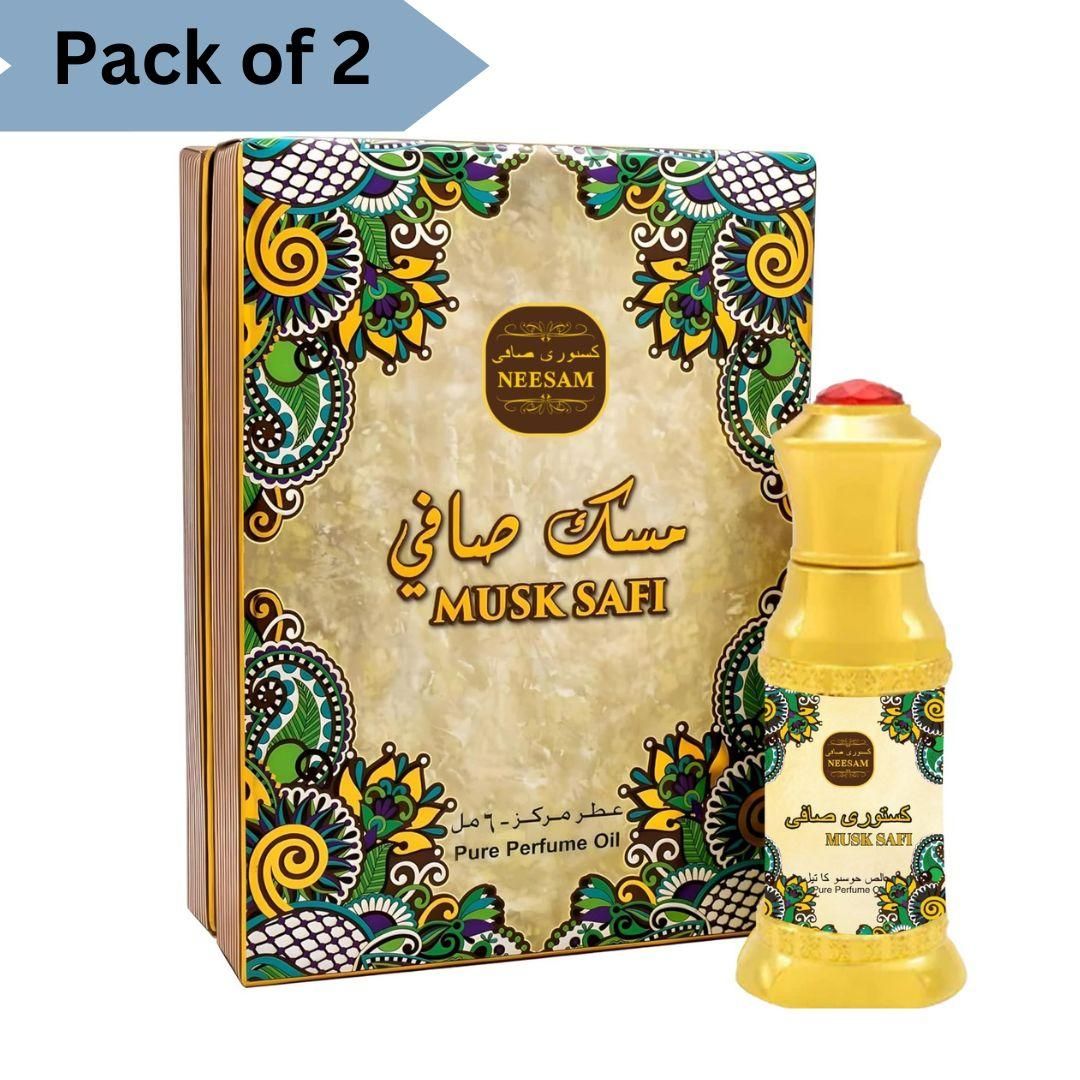 Musk Safi Purfume  A Symphony of Rich Aromas 50ML	(Pack of 2)