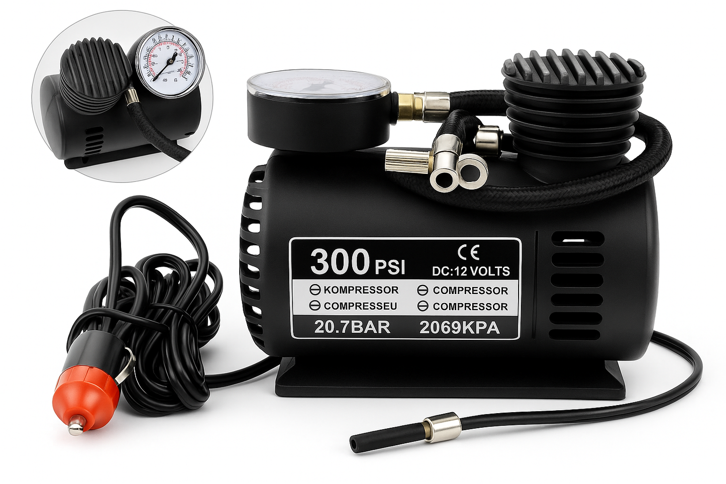 AeroPro Multipurpose Portable Air Pump for Car & Bike
